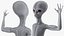 Pose de salutations extraterrestres