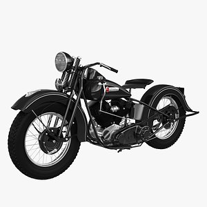 3D Harley-Davidson Knucklehead 1947