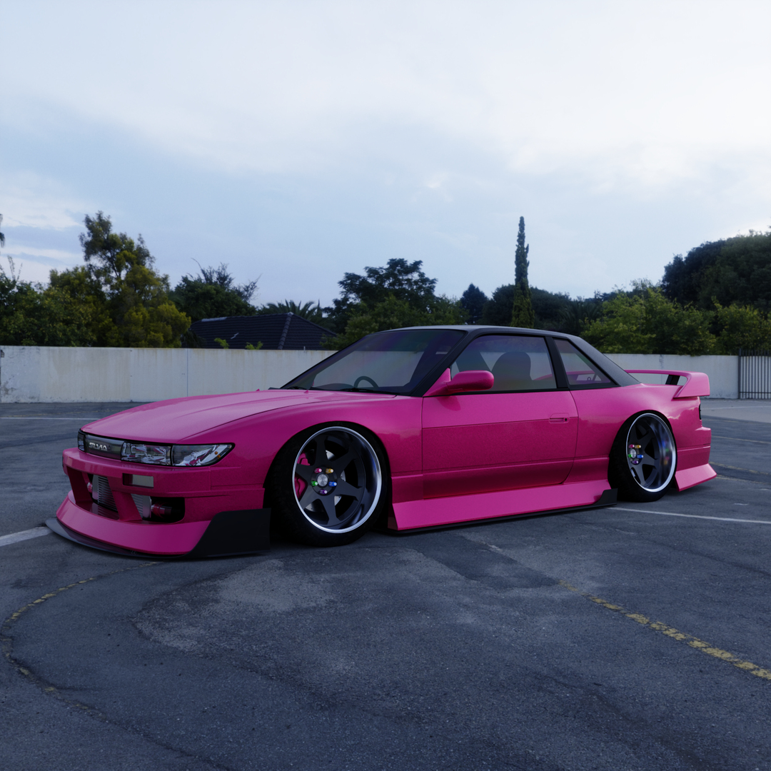 Nissan s13 180sx 3D model - TurboSquid 1701754