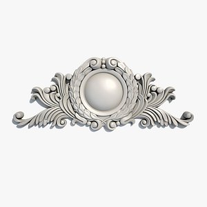 cartouche element 52 classical 3d model