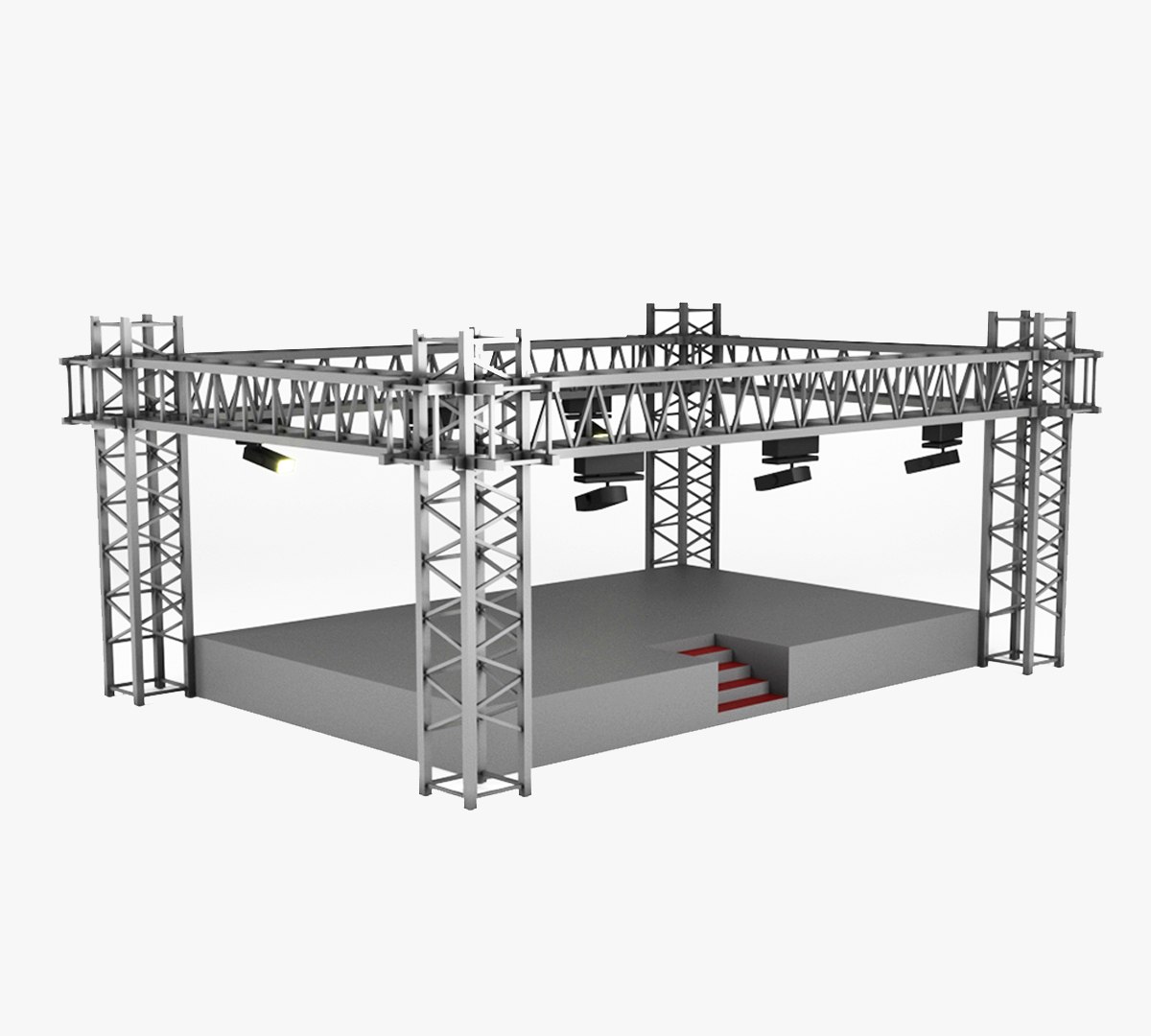 3D Model Concert Stage TurboSquid 2100960