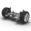 3d model suv frame chassis 3