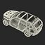 3d model suv frame chassis 3
