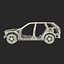 3d model suv frame chassis 3