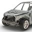 3d model suv frame chassis 3