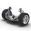 3d model suv frame chassis 3
