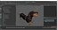 Standard Dachshund Breed Dog Alert Black Fur for Maya Rigged