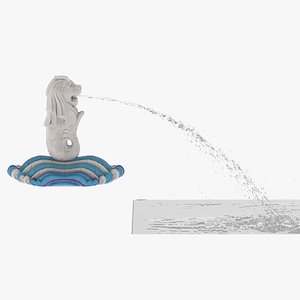 Merlion Fountain Water Spray Big model