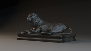 Bronze Lions bronze statues beasts big lions model