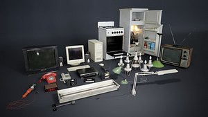 3D Various Electronics model