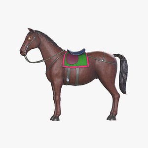 3D Horse for game model