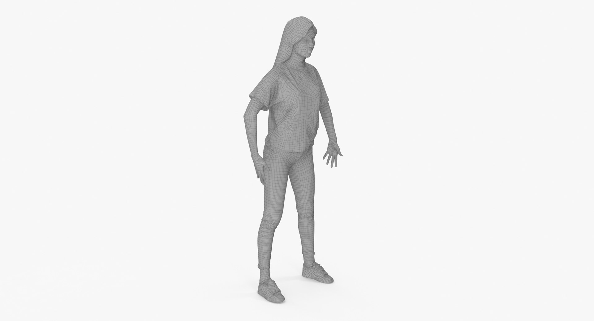 3D Suzanne Casual Spring A Pose - TurboSquid 1971313