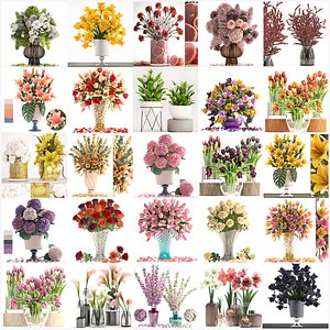Collection of bouquets 40 pieces