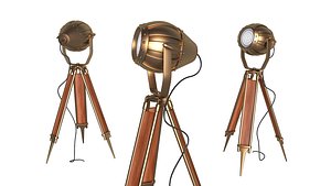 Hollywood Film Spotlight Floor Lamp 3D model