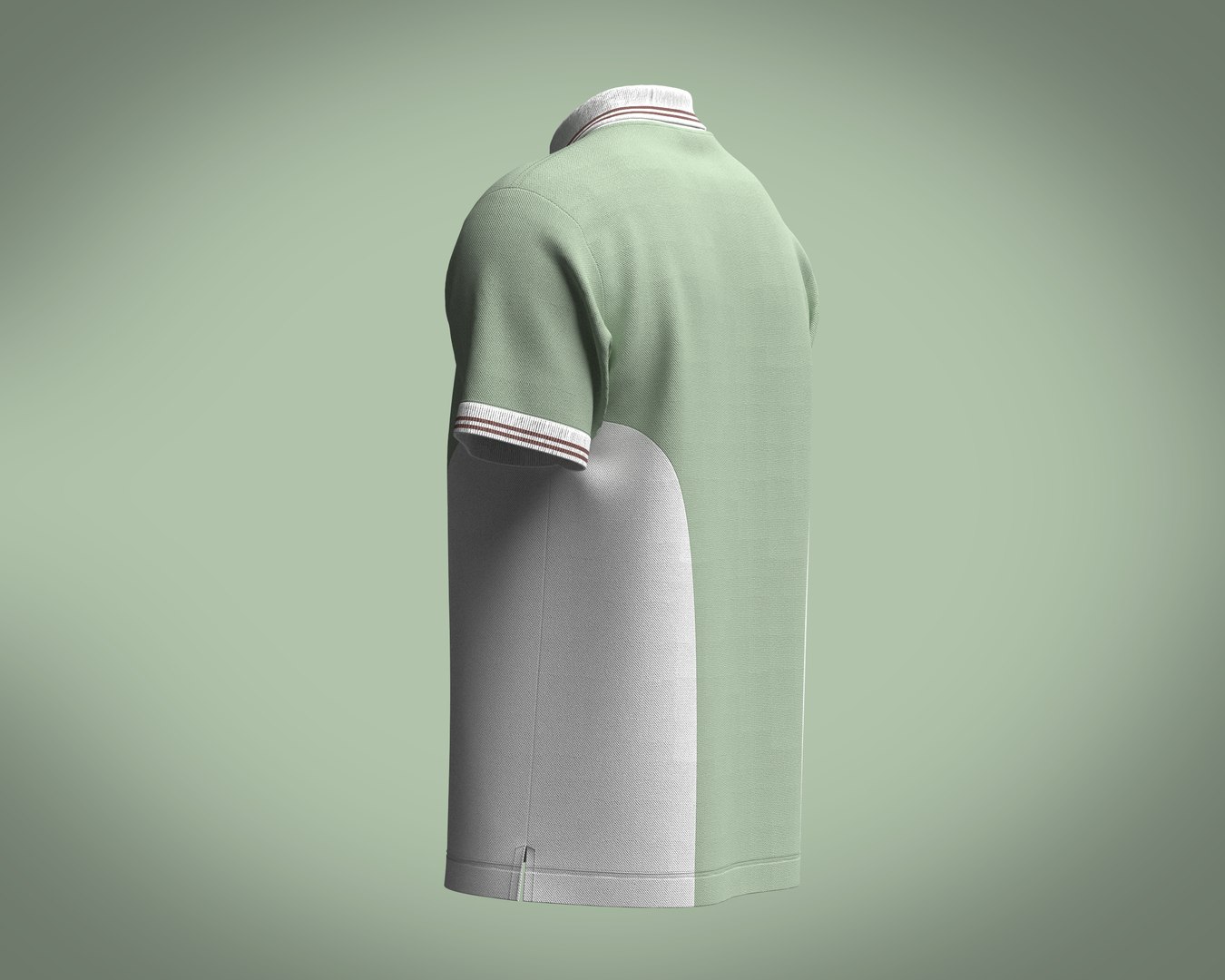 Mens Polo Shirt-Tripping Collar 3D model - TurboSquid 1937287