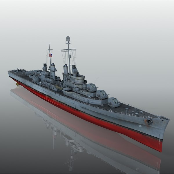 uss oakland cl-95 cl 3d max