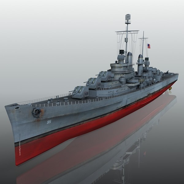 uss oakland cl-95 cl 3d max