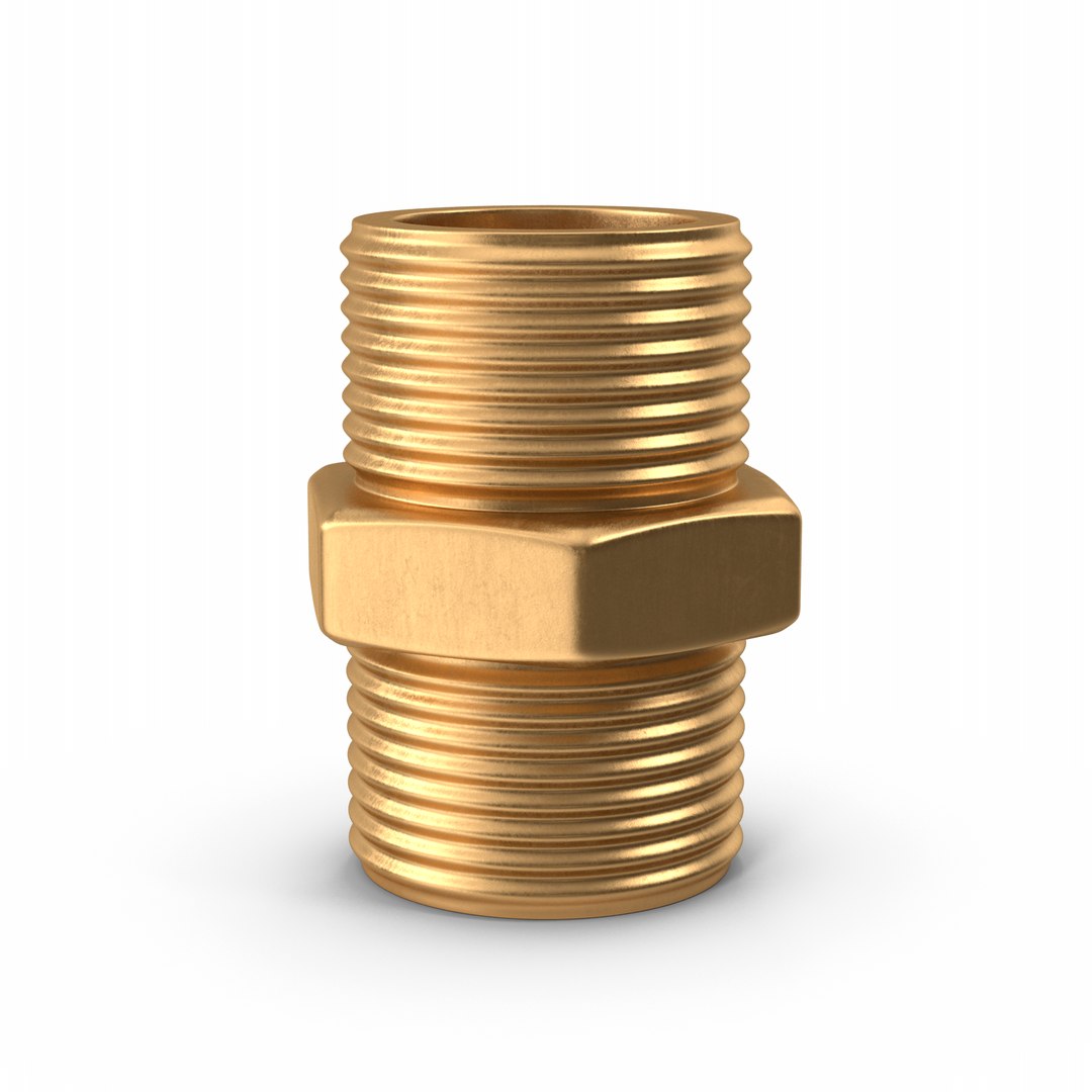 3D Gas Pipe Adapter TurboSquid 1957978