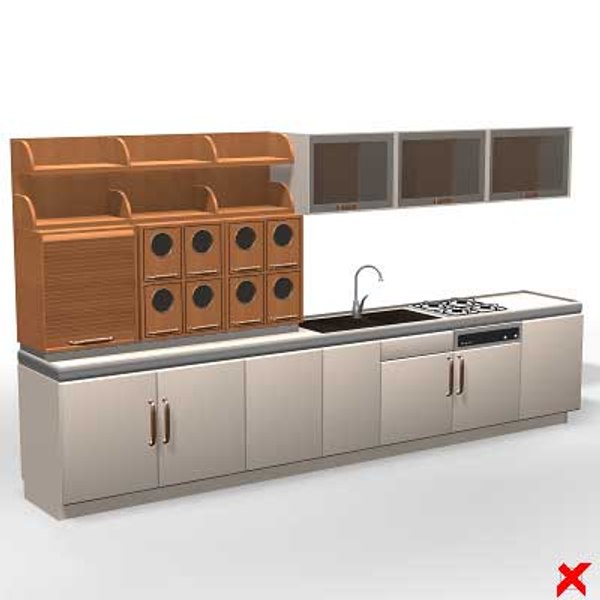 3d model kitchen