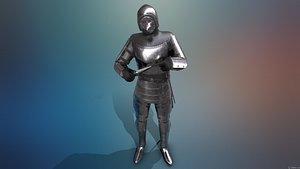 knight male character 3D model