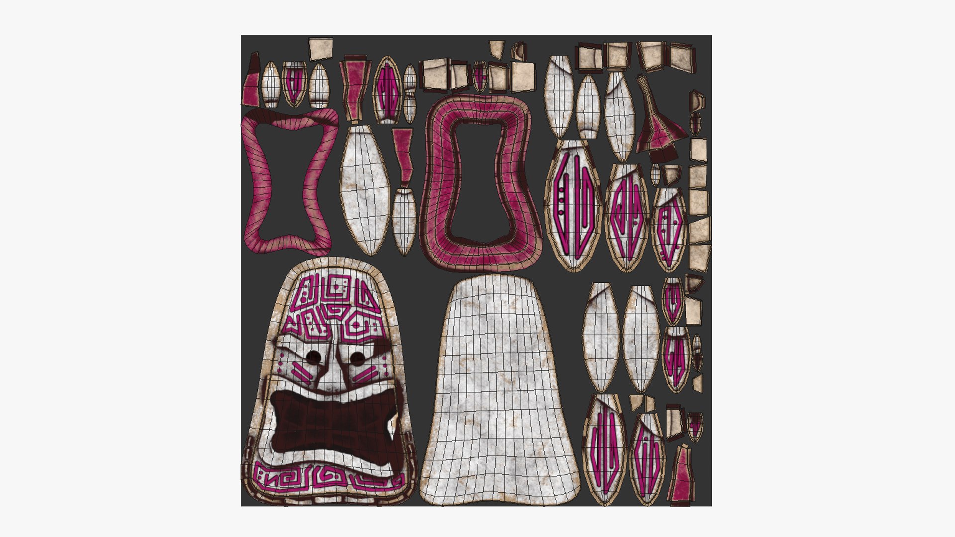 10 Tribal Masks Collection - Costume Character Design 3D https://p.turbosquid.com/ts-thumb/iQ/OtXhLK/Pg/hn6/png/1699402122/1920x1080/fit_q87/9d3ece848179b8ea4ab7fca26a2bd58f97cacef7/hn6.jpg