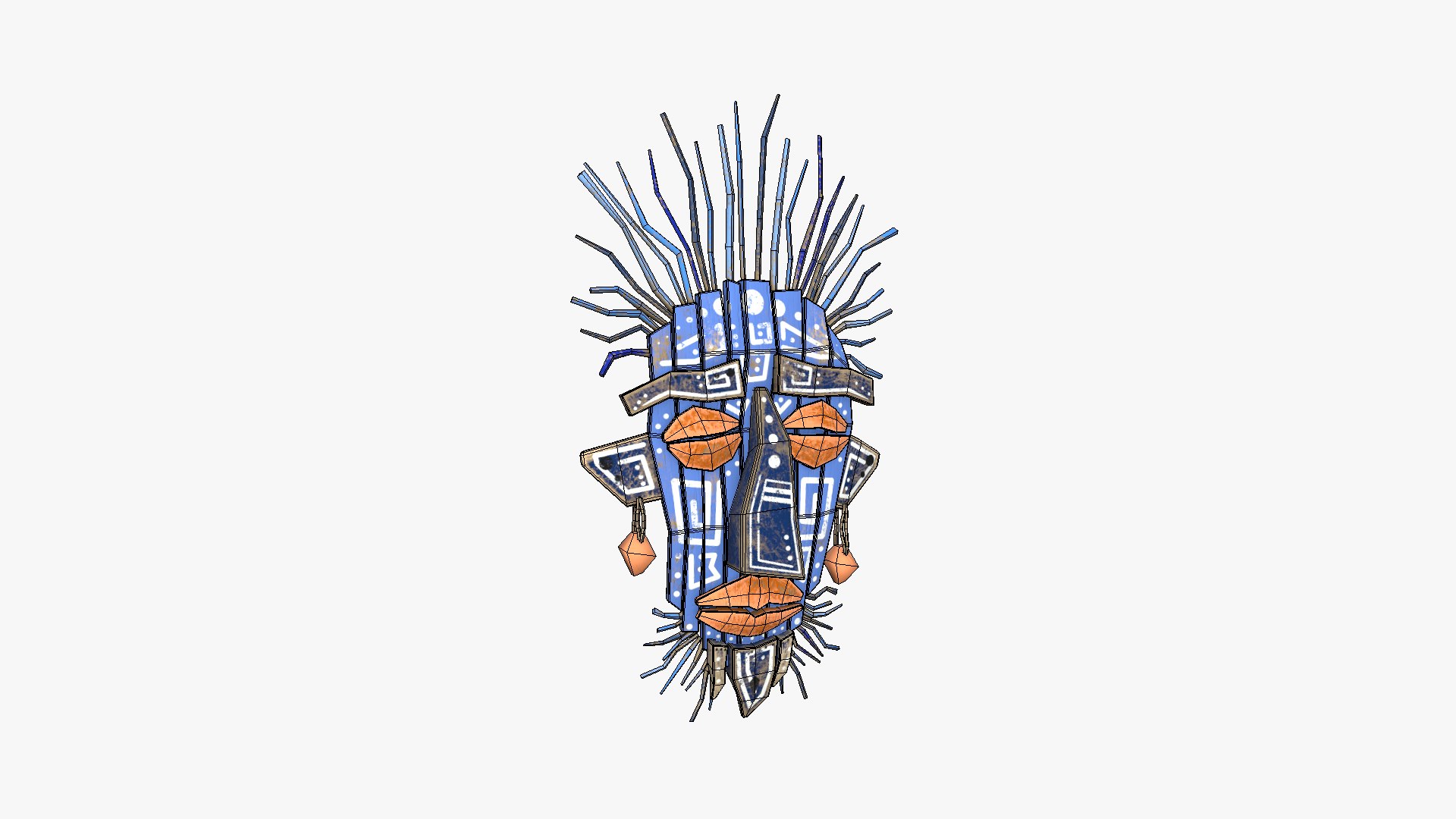 10 Tribal Masks Collection - Costume Character Design 3D https://p.turbosquid.com/ts-thumb/iQ/OtXhLK/fE/an1/png/1699402288/1920x1080/fit_q87/64128bb187955688f8d008b288c761e28c664db3/an1.jpg