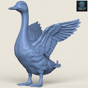 Goose Duck Print Ready 3D Model 3D model