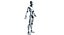 male cyborg elettron character model