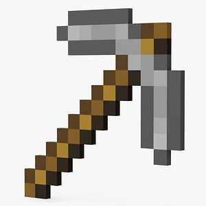 Minecraft Stone Pickaxe 3D