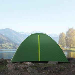 3D Camping Tent model