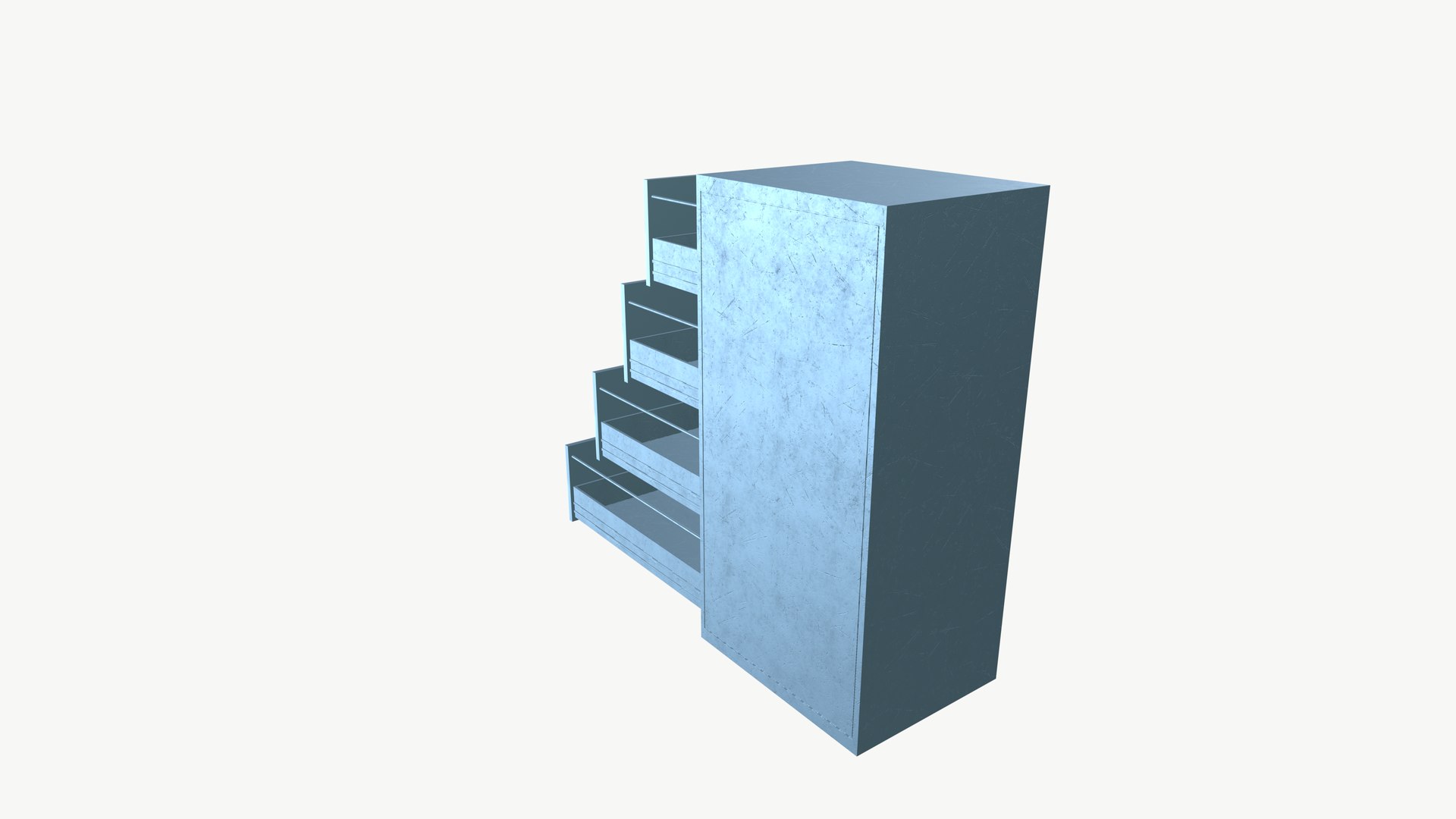 Office File Rack 3D Model - TurboSquid 2544954