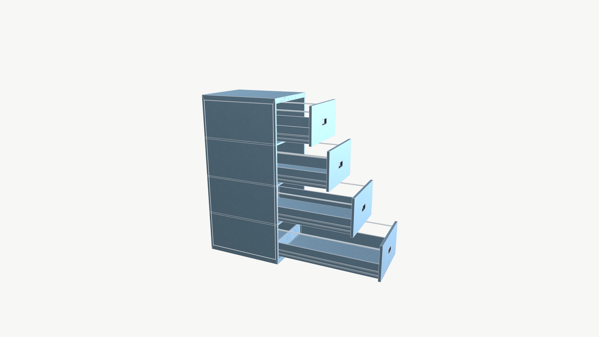 Office File Rack 3D Model - TurboSquid 2544954