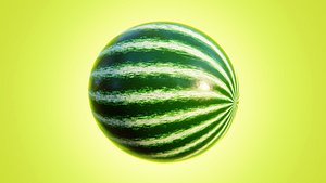 Procedural Watermelon Shader - Seamless Stylized Texture