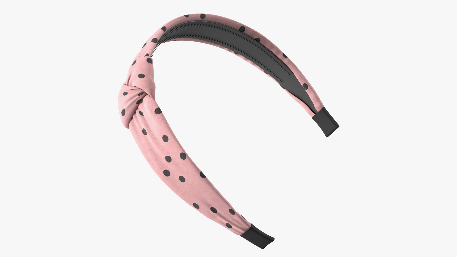 Knotted Headband Pink 3D model preview
