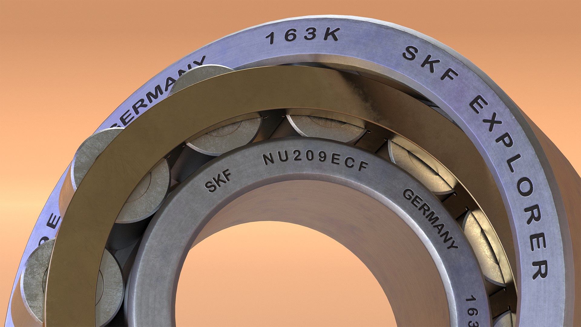 Roller bearing 3D model - TurboSquid 1465416