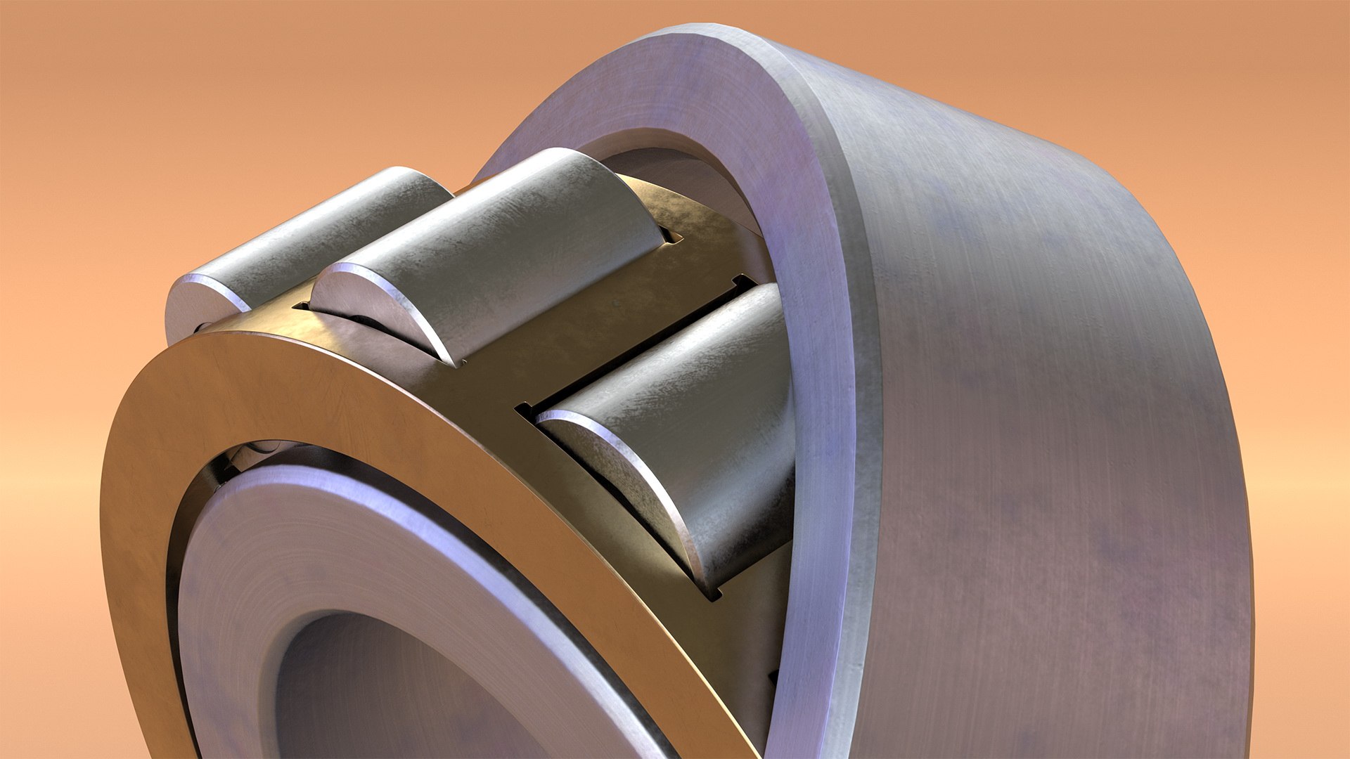 Roller bearing 3D model - TurboSquid 1465416