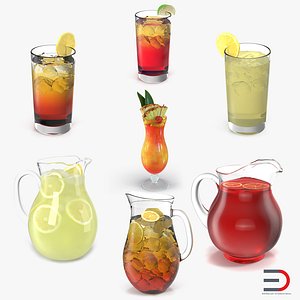 beverages fruit punch 3d model