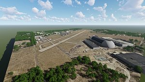 akron fulton international airport 3D