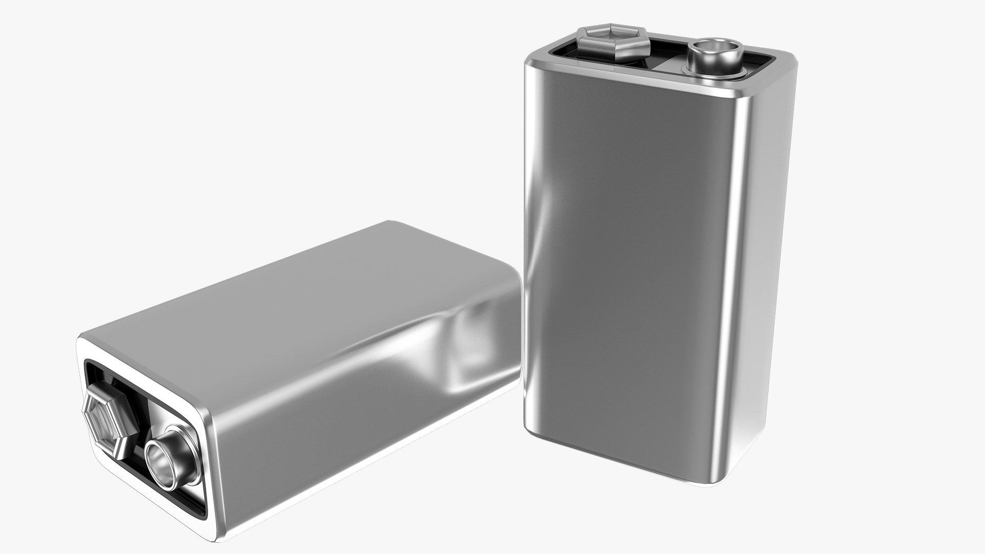 3D New Design Rechargeable 9 Volt Square Battery Type C Bottom Model ...