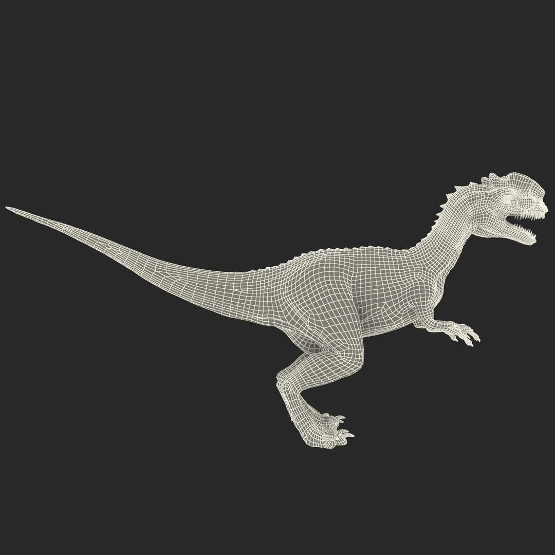 3d Dilophosaurus 3 Model