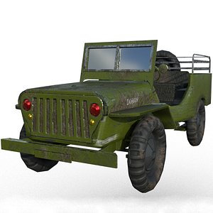 3D jeep military