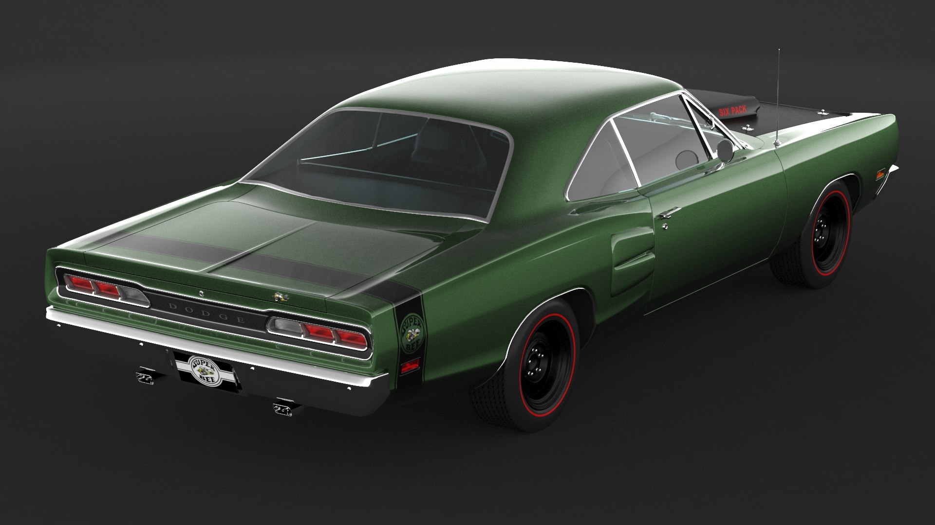 3D 1969 Dodge Super Bee - TurboSquid 1934255