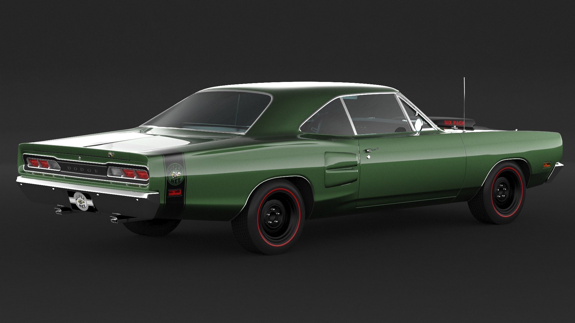 3D 1969 Dodge Super Bee - TurboSquid 1934255