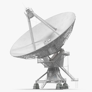 3D big satellite antenna rotate model
