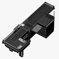 Checkout Conveyor Scanner 01 Unlit and Lit