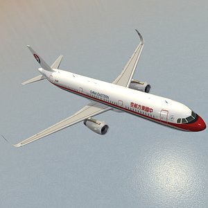 sharkleted a321neo china eastern airlines 3d model