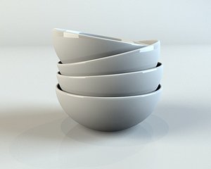 ceramic bowls 3d model