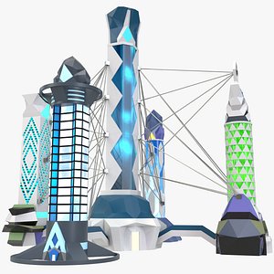 Metaverse Cryptocurrency Bank Building X4