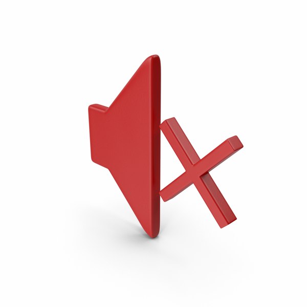 modelo 3d Icono de sonido rojo - TurboSquid 2316670
