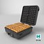 3D model Waffle Maker with Square Waffle